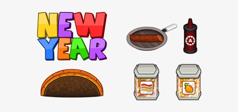 New Year Ingredients - Papa's Cupcakeria New Year Toppings, transparent png