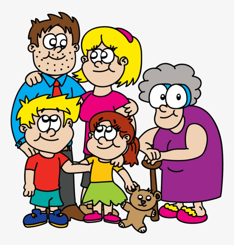 The Justkin Family - Family Cartoon Characters Png, transparent png