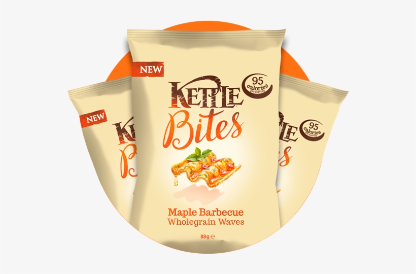 Kettle Bites Maple Bbq Waves Snacks 5 X 22g, transparent png