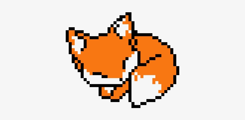 Baby Fox - Fox Pixel Art, transparent png