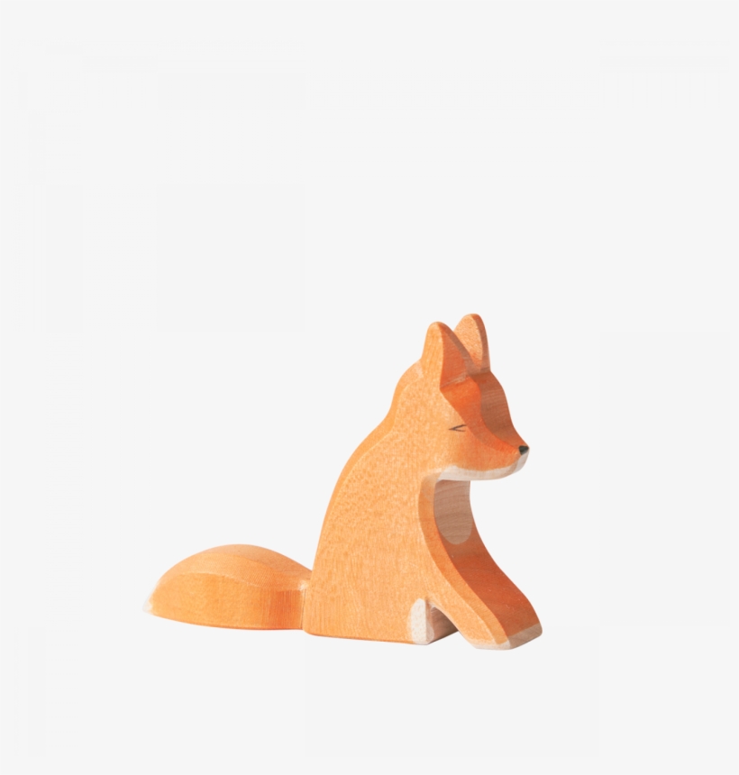 Wooden Sitting Fox - Red Fox, transparent png