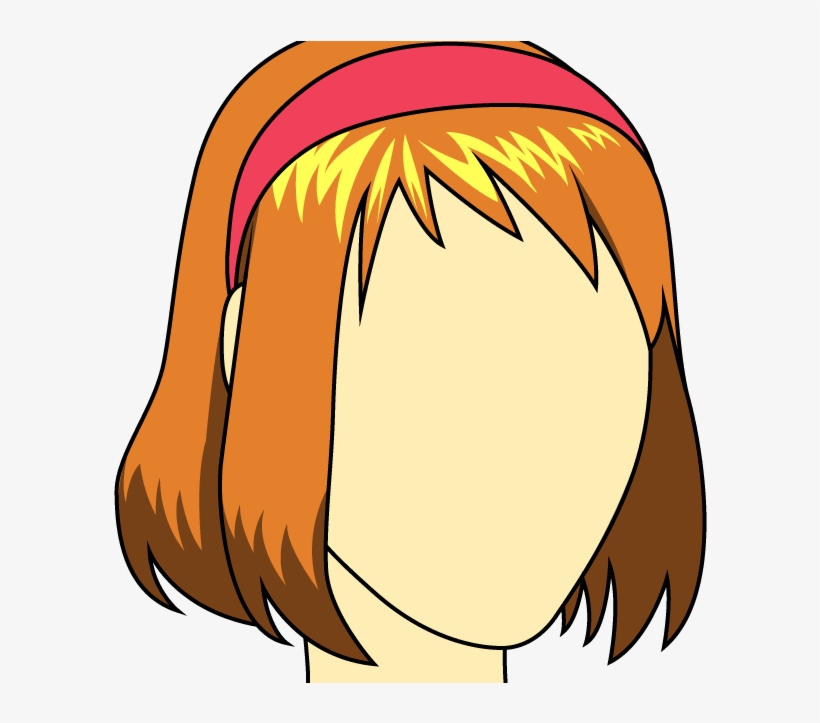 How To Draw Female Hairstyle - Cartoon, transparent png