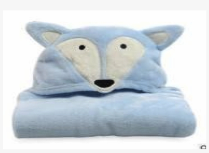 Blue Fox Baby/toddler Hooded Blanket 1- 4 Yrs - Throw Pillow, transparent png