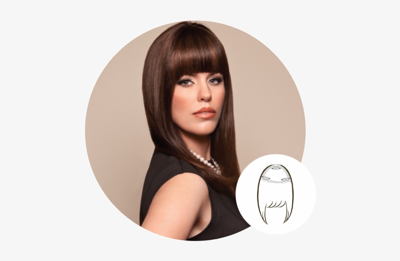 Le Debut - Fress Couture Le Debut Clip-on Bang, transparent png