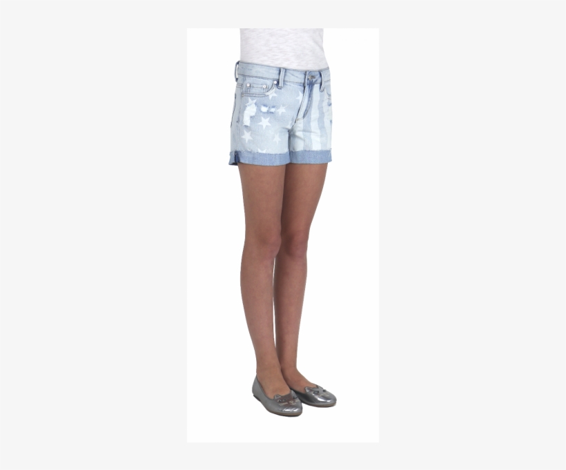 Tractr Girl Star Spangled Short, transparent png