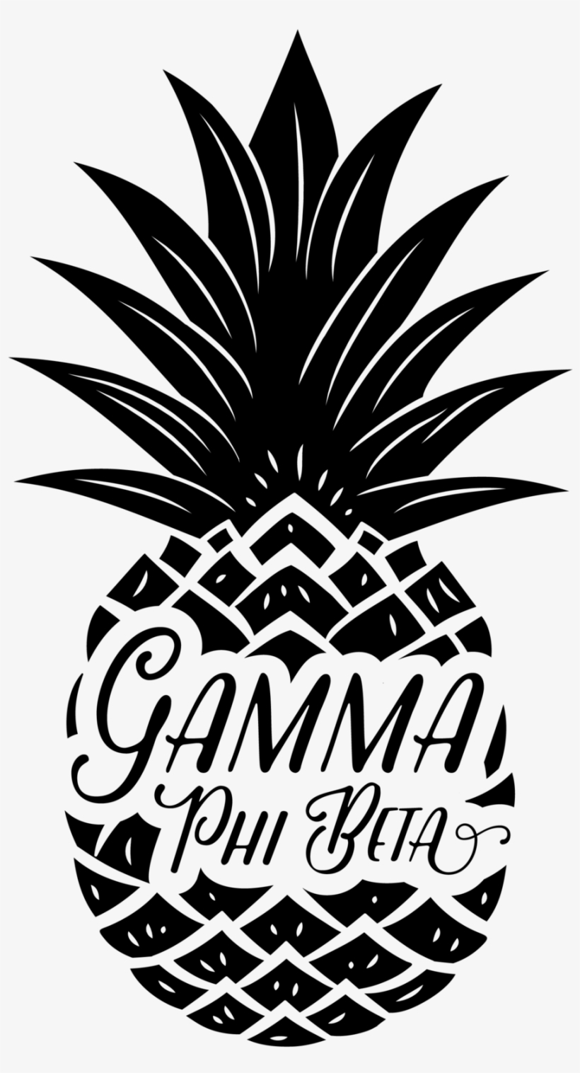 Black Pineapple - Tank White - Pineapple Decal With Name, transparent png