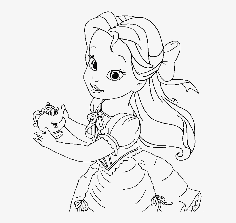 Coloring Pages For Kids Disney Belle Coloring Pages