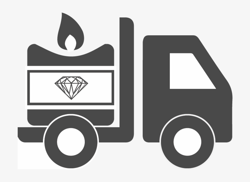 Shipping Icon Png Pc Shipping Icon Wlogo Png - Candle, transparent png