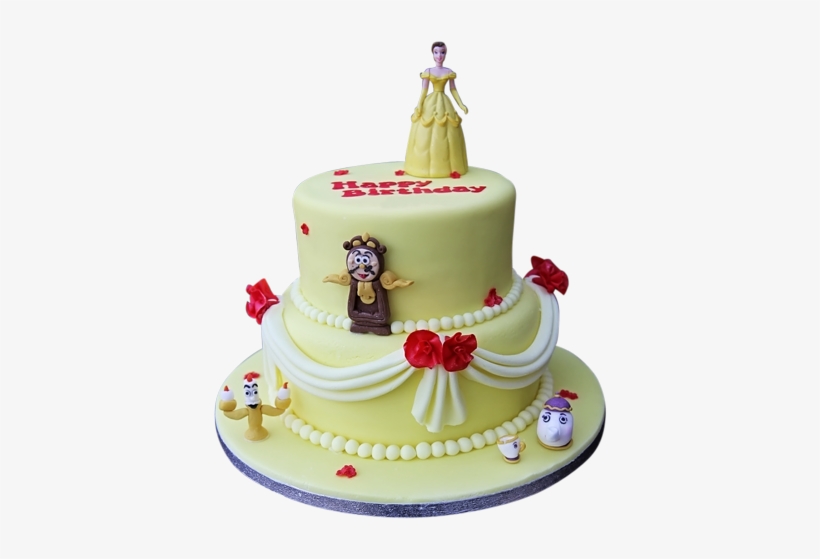Custom Designed Cakes - Beauty And The Beast Cake Icing, transparent png