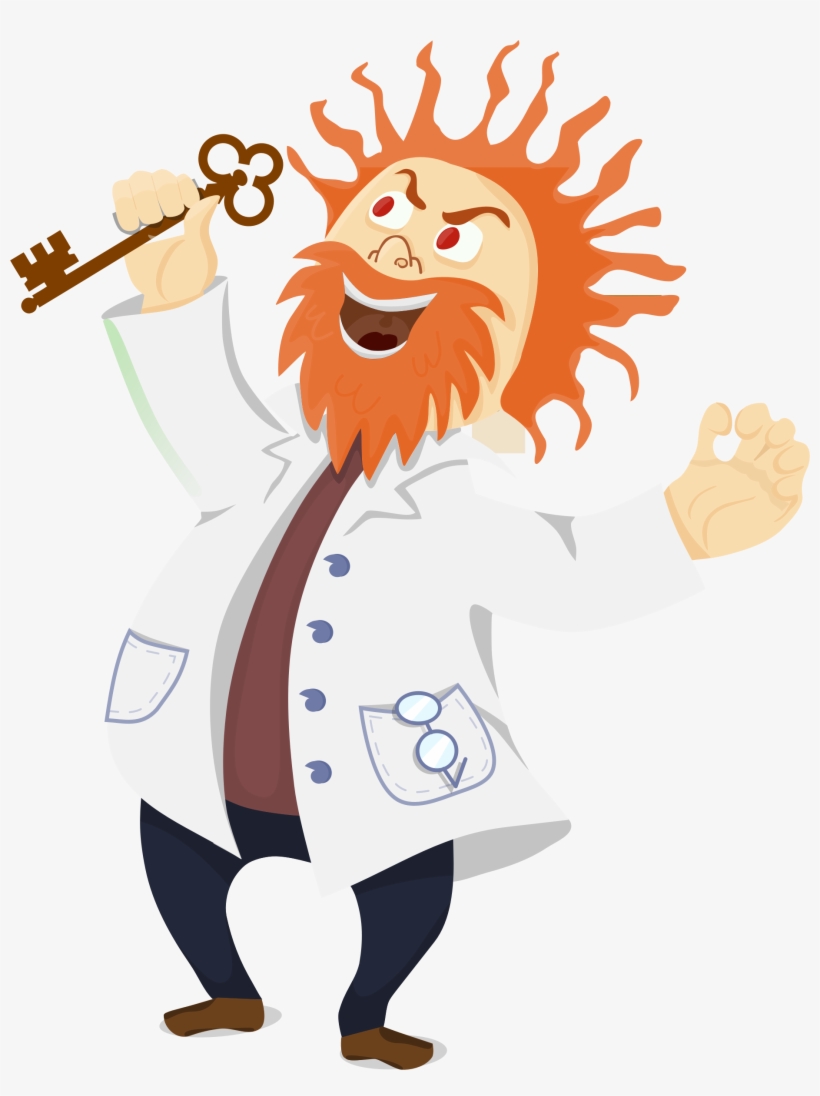This Free Icons Png Design Of Mad Scientist With A, transparent png