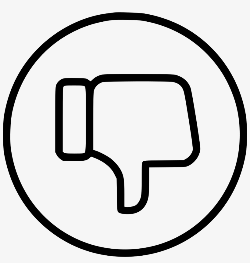 Dislike Hand Thumb Down Thumbsdown Facebook Comments - Steelers Decal, transparent png