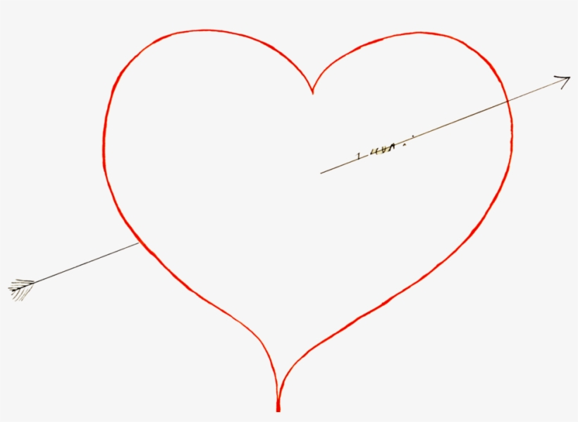 Png Redheart Outline - Heart, transparent png