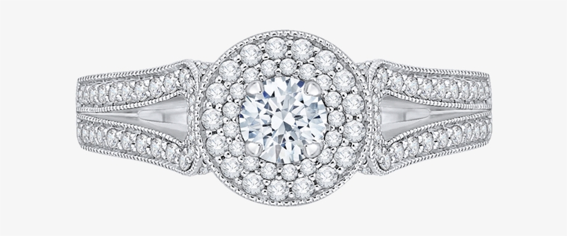 Promezza 14 K White Gold Promezza Engagement Ring - Diamond Engagement Ring With Matching Band In White, transparent png