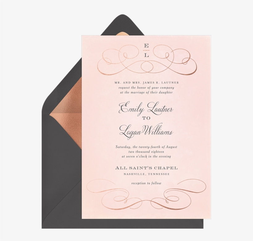 Rose Gold Flourish By Jessica Williams - Foil, transparent png