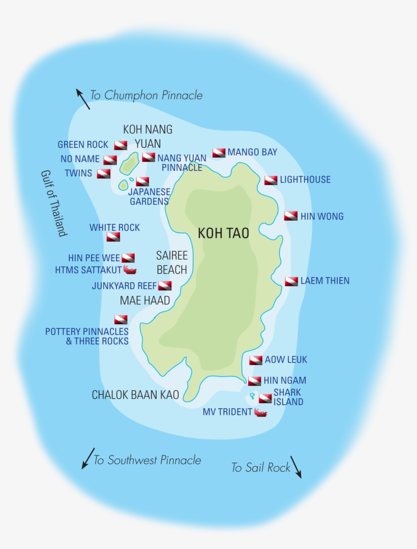 Gulfofthailand-map - Liveaboard, transparent png