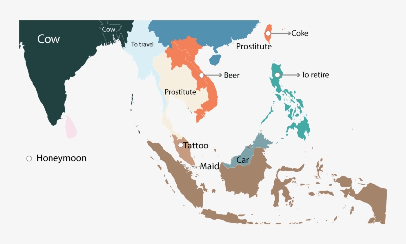 China And Southern Asia, transparent png