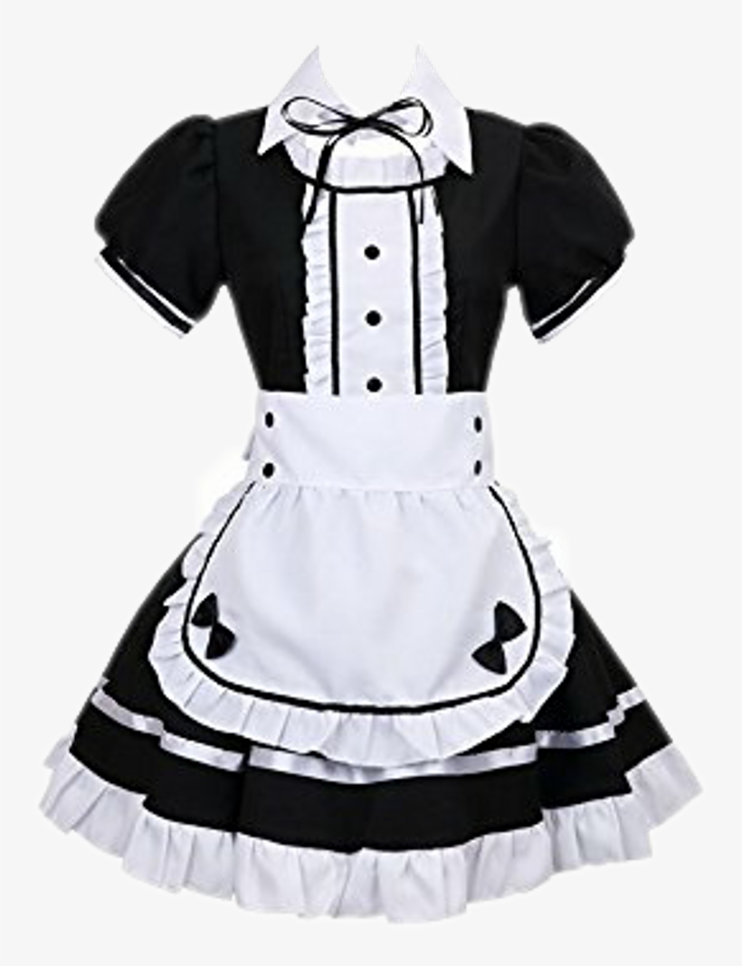Costume Maid Cosplay French Apron Dress Halloween Anime, transparent png