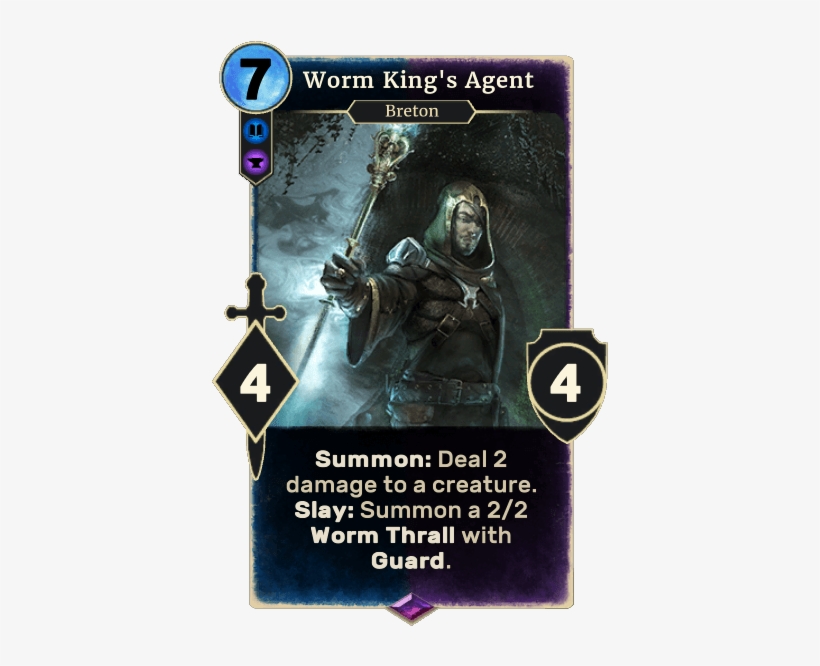 Worm King's Agent - Elder Scrolls Legends Tyr, transparent png