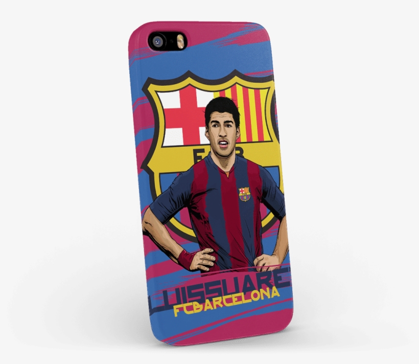 Dailyobjects Luis Suarez Barcelona Blue Case For Iphone - Fc Barcelona, transparent png
