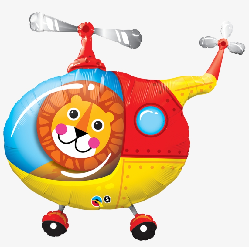 Helicopter Clipart Toy Car - Lion Helicopter, transparent png