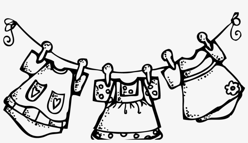 Jpg Stock Melonheadz Laundry Blech - Clothesline Of Clothes Clipart, transparent png