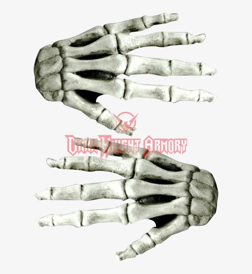 Large White Skeleton Costume Hands - Horror White Latex Skeleton Hands, transparent png