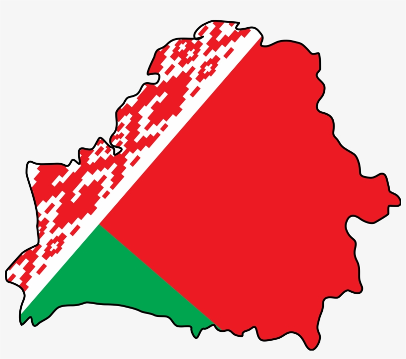 Svg Flag Maps Of Belarus - Belarus Flag And Map, transparent png