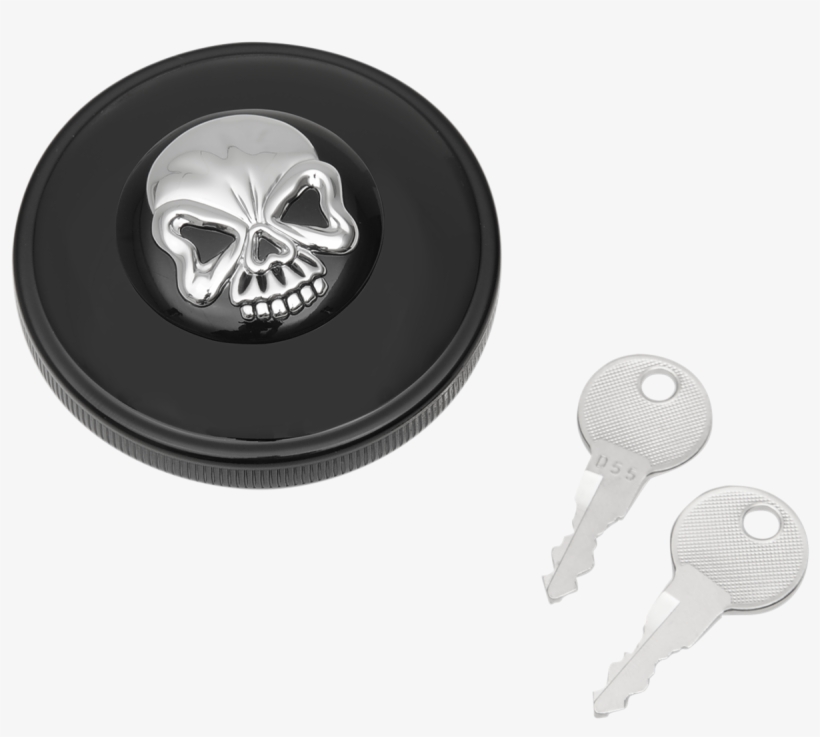 Screw-in Locking Skull Vented Gas ... - Drag Specialties, transparent png