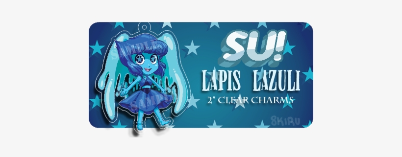 2" Lapis Lazuli Clear Charm - Poster, transparent png