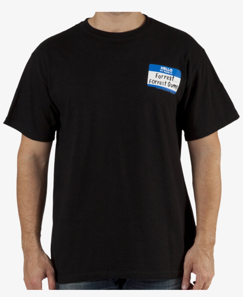 Hello My Name Is Forrest Gump T-shirt - Helmut Lang Cut Neck T Shirt, transparent png