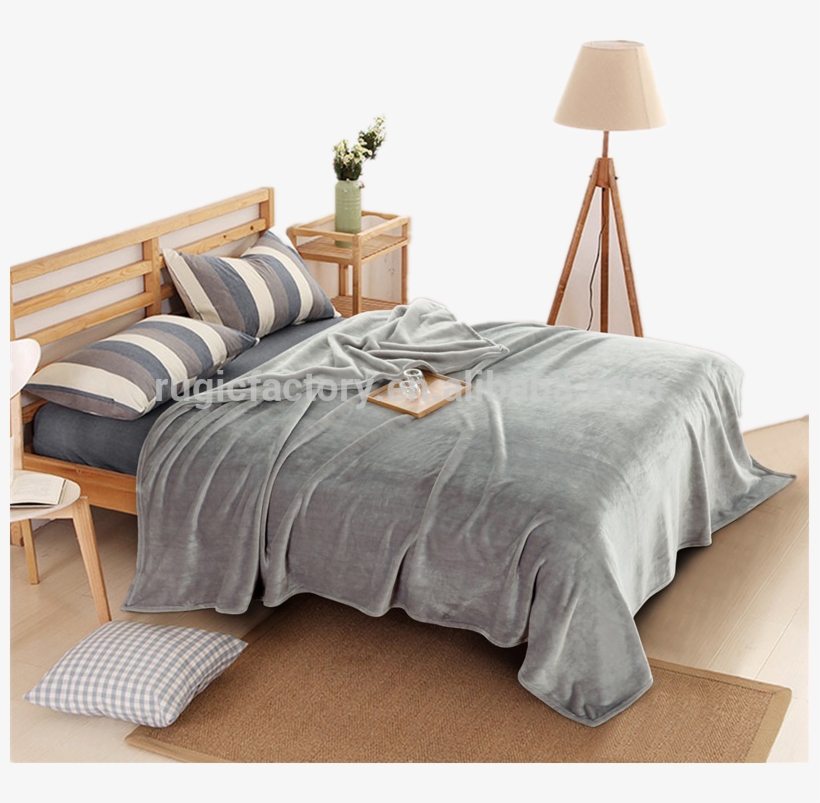 100% Polyester 2ply Plain Flannel Fleece Blankets - Futon, transparent png