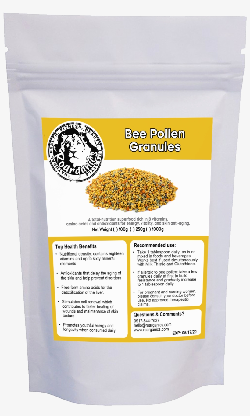 Bee Pollen Granules - Roarganics, transparent png