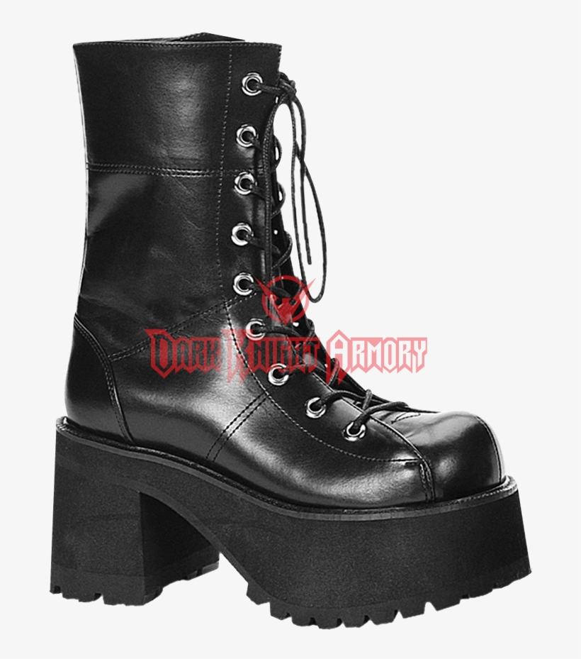 Womens Platform Combat Boots - Demonia Ranger 301 Boot, transparent png