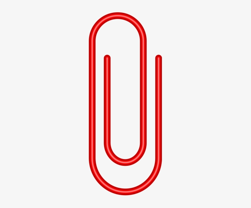 Clip Vector Data For Free Svg Public - Red Paper Clip Vector, transparent png