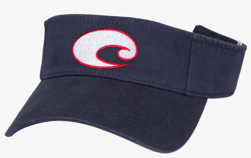 Costa Del Mar Costa Cotton Visor In Navy, Angle - Costa Del Mar Cotton Visor, transparent png