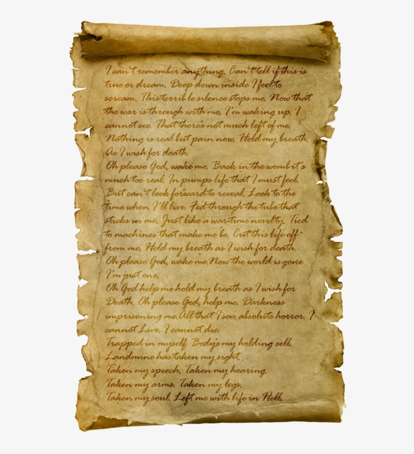600px-letter - Old Paper Scroll, transparent png