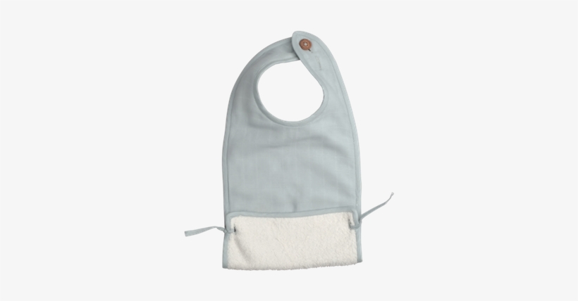 Fabelab Muslin Feeding Bib In Foggy Blue - Bib, transparent png