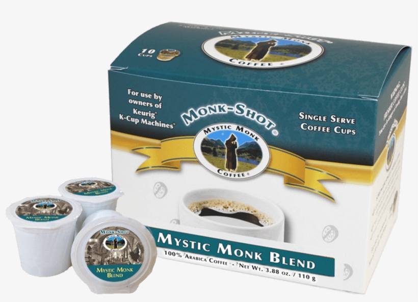 Mystic Monk Blend 10ct - Mystic Monk Coffee Monk Shots - Monk Shots Coffee Variety, transparent png
