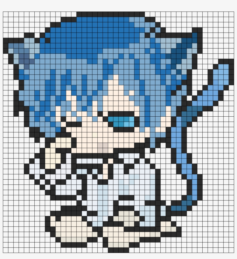 Black Butler Cutie Ciel Phantomhive Kitten Perler Bead - Pixel Art Black Butler, transparent png