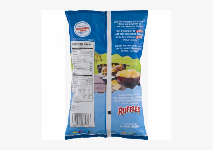 Fritolay Ruffles Potato Chips - 9 Oz Bag, transparent png