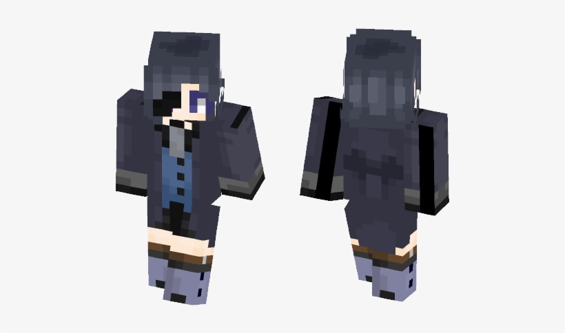 Download Transparent Ciel Phantomhive - Minecraft Skin Girl Bunny - PNGkit