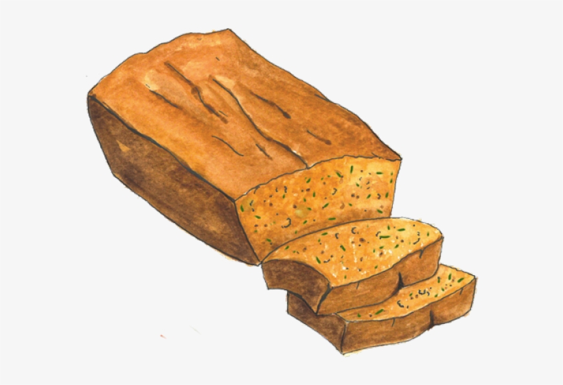 Clipart Bread Zucchini Bread - Banana Nut Bread Clipart, transparent png