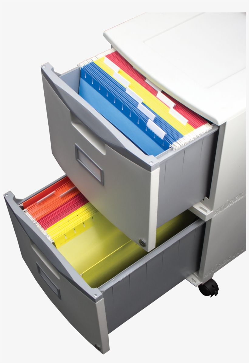 Narrow 3 Drawer Lateral File Cabinet Ships By Truck - Storex 2-drawer Mobile File Cabinet With Lock, Legal/letter,, transparent png
