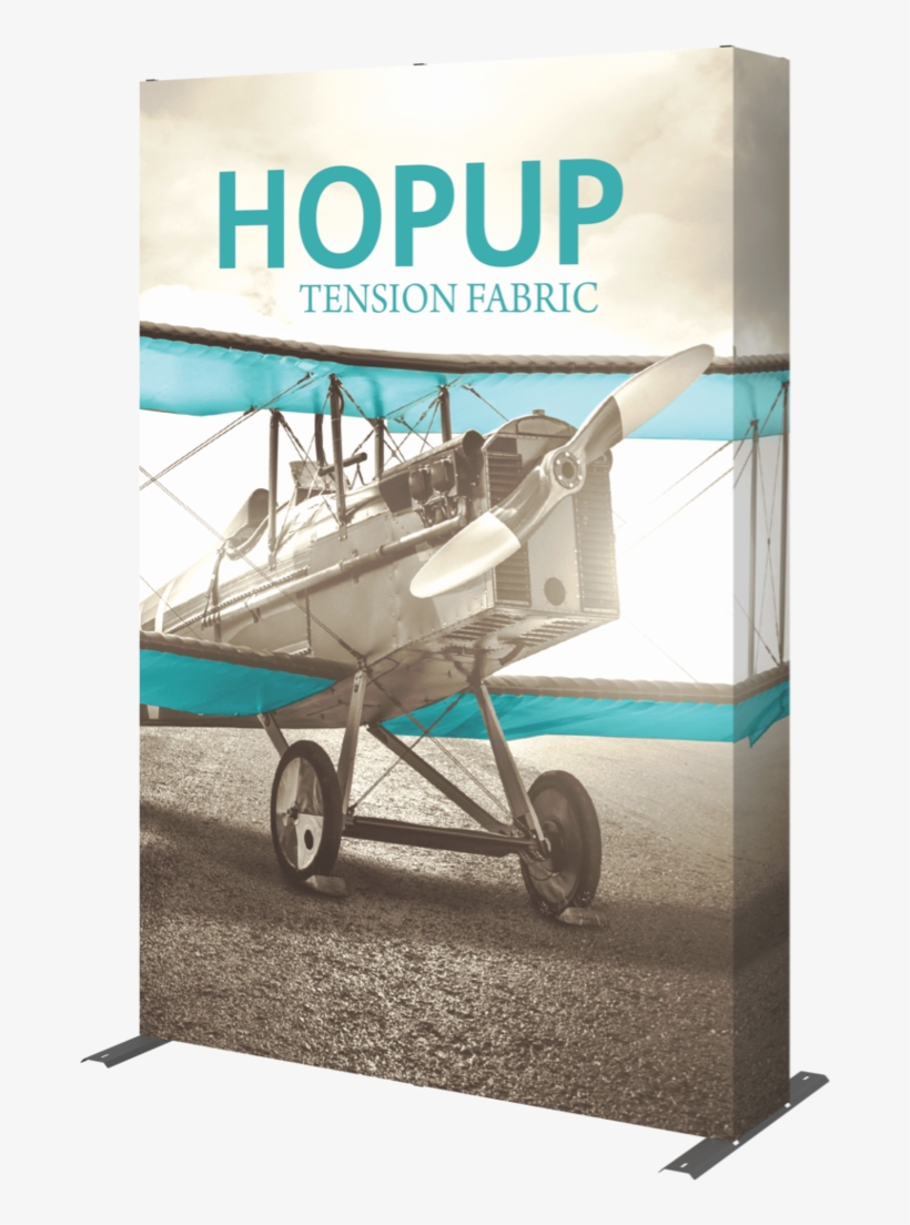 Hopup Backwall Display 5' - Tension Fabric Banner Display, transparent png