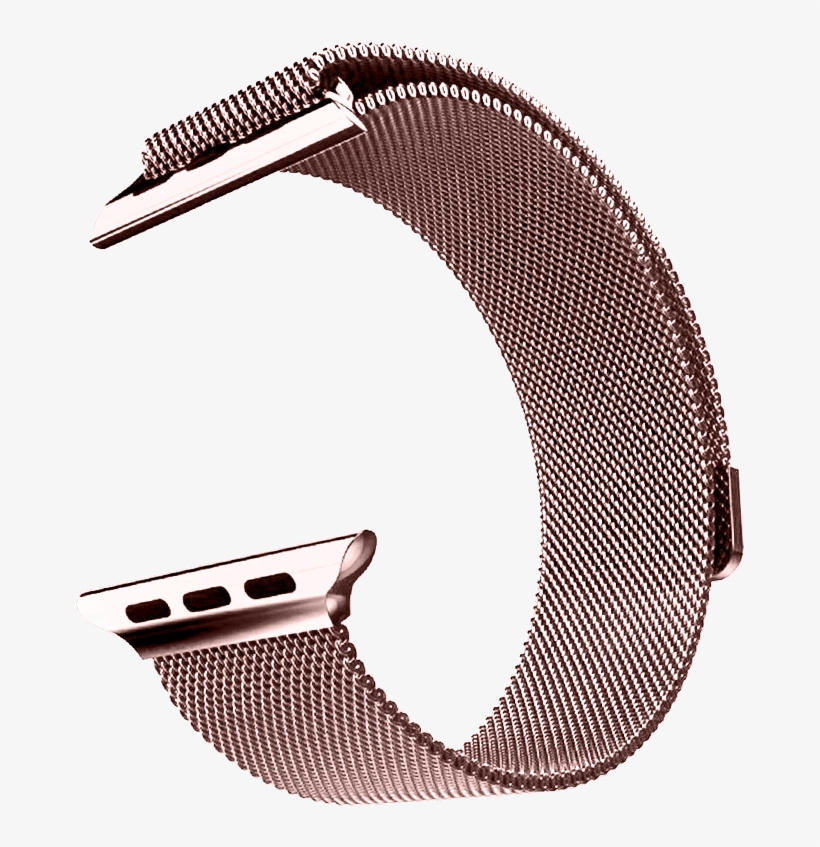 Apple Watch Strap Apple Watch1/2/3 Strap Iwatch Stainless - Milanese Loop Gold, transparent png