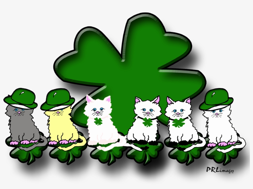 Patrick's Day - Weihnachtskätzchen In Einer Reihen-gruß-karte Karte, transparent png