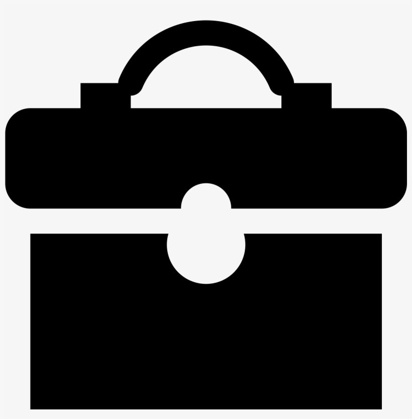 File Simpleicons Business Black Wikimedia Commons Open - Briefcase Icon Vector, transparent png