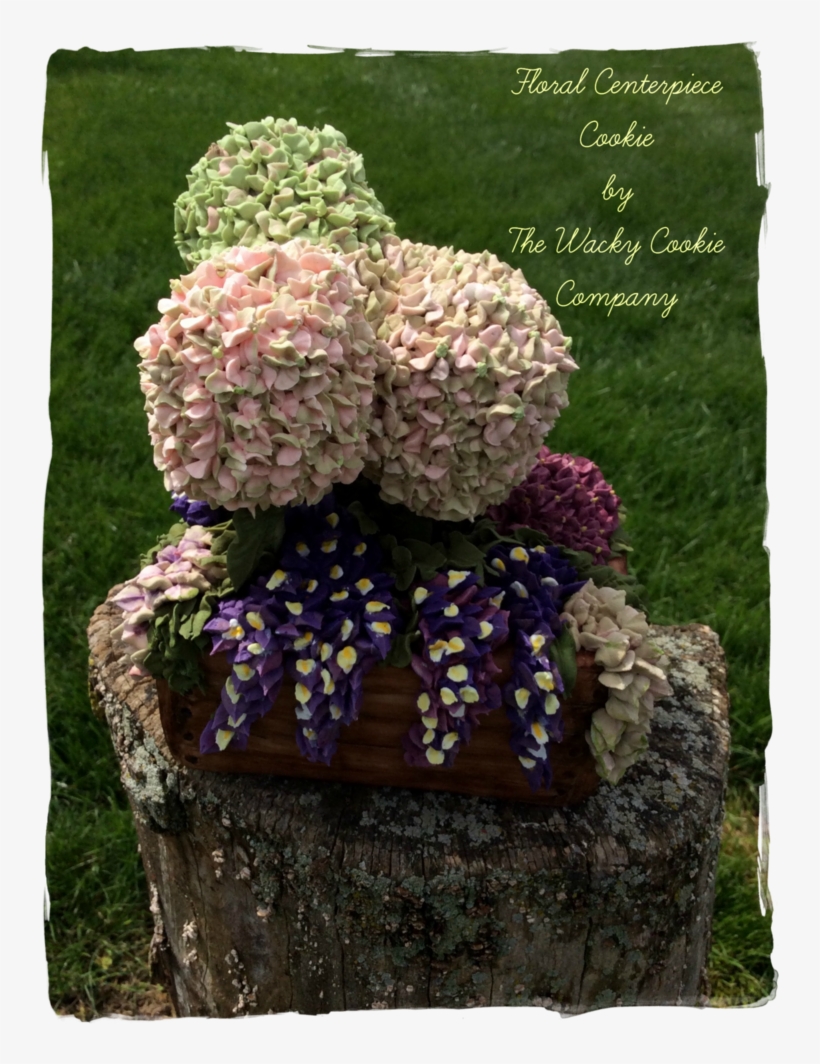 Rustic Floral Cookie Crate - Chocolate Cake, transparent png