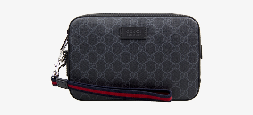 Gucci Gucci Gg Supreme Series Canvas Black And Gray - Handbag, transparent png