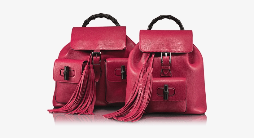 The 'double Hero' Gucci Leather Backpack With Fringe - Gucci Collezione 2015 Borse, transparent png